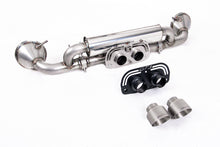 Load image into Gallery viewer, Milltek Valved Rear Silencer for Porsche 992.1 GT3, GT-100 Brushed Titanium Tips