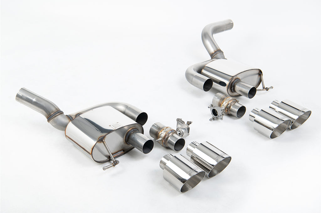 Milltek Valved Rear Silencer for Porsche Macan 2.9 V6 GTS Turbo, Polished Tips