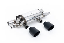 Load image into Gallery viewer, Milltek Valved Rear Silencer for Porsche 991.2 Carrera, Cerakote Black Tips