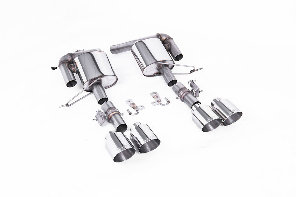 Milltek Valved Rear Silencers for Range Rover Sport SVR L494, GT-115 Polished Tips
