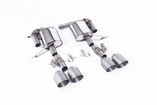 Load image into Gallery viewer, Milltek Valved Rear Silencers for Range Rover Sport SVR L494 Facelift, GT-115 Brushed Titanium Tips