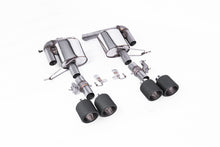 Load image into Gallery viewer, Milltek Valved Rear Silencers for Range Rover Sport SVR L494, JET-115 Carbon Tips
