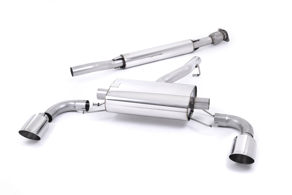 Milltek Resonated Secondary Cat-Back Exhaust for Toyota GT86 Subaru BRZ, Polished Tips