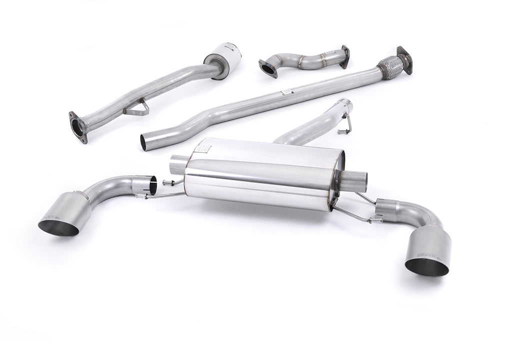 Milltek Non-Resonated Cat-Back Exhaust for Toyota GT86 Subaru BRZ, Brushed Titanium Tips