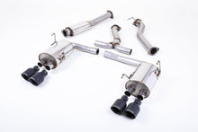 Load image into Gallery viewer, Milltek Resonated Cat-Back Exhaust for Subaru Impreza WRX STi 2014-2021, Cerakote Black Tips (SSXSB50)