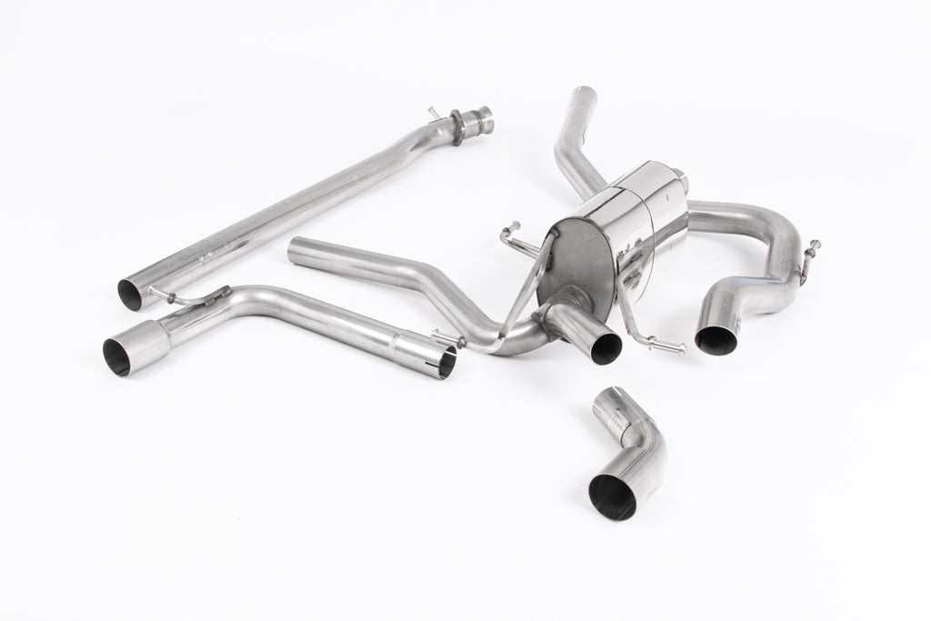 Milltek Non-Resonated Cat-Back Exhaust for Suzuki Swift Sport 1.4, Carbon Fibre Tips
