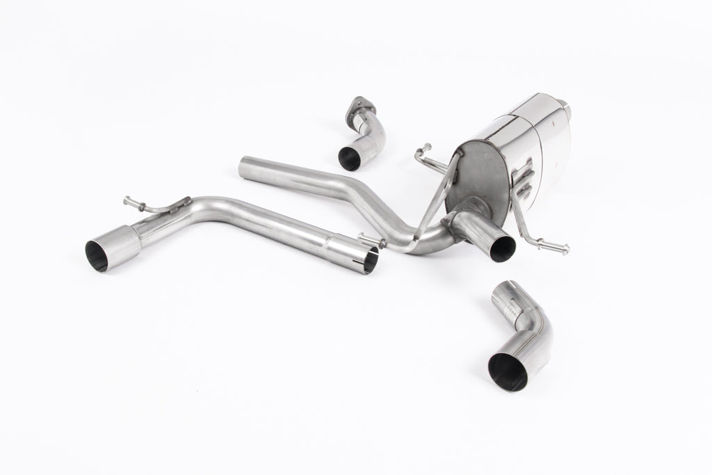 Milltek Front Pipe-Back Exhaust for Suzuki Swift Sport 1.4 BoosterJet, Cerakote Black Tips