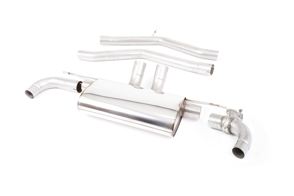 Milltek Resonated Cat-Back Exhaust for Toyota Supra A90, GT-115 Burnt Titanium Tips