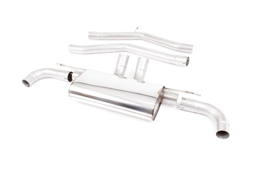 Milltek Non-Resonated Non-Valved Cat-Back Exhaust for Toyota Supra A90, GT-115 Burnt Titanium Tips
