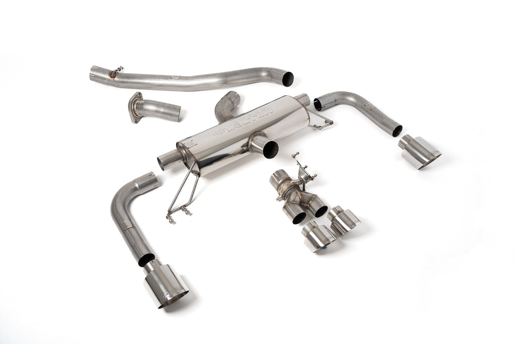 Milltek Valved Non-Resonated Cat-Back Exhaust for Toyota GR Corolla 1.6 Turbo, Polished Tips