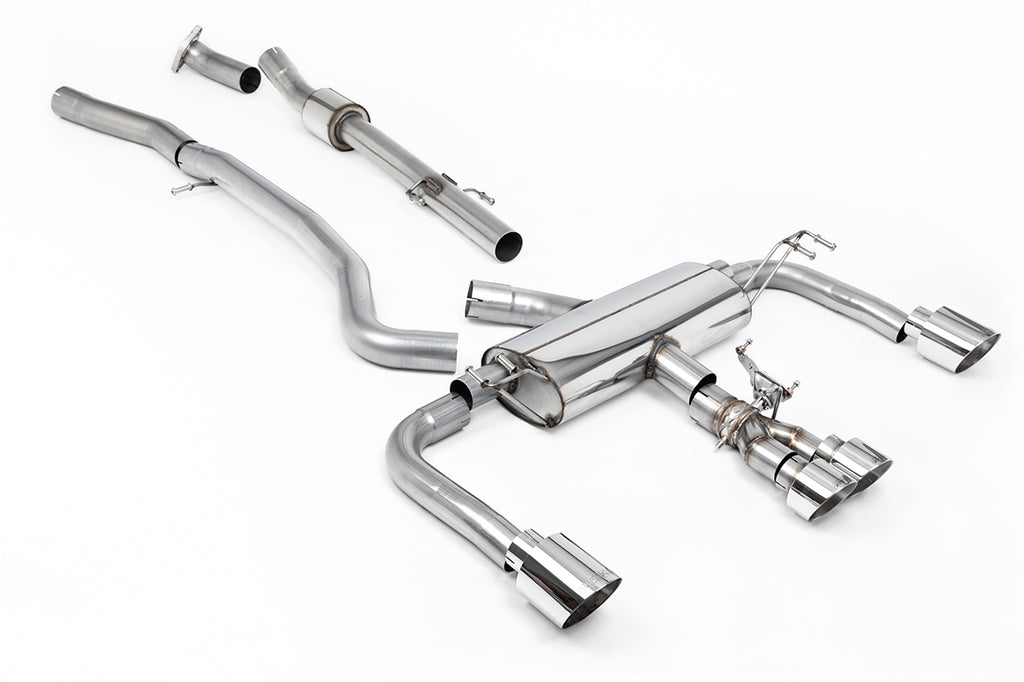 Milltek Valved Non-Resonated Cat-Back Exhaust for Toyota GR Corolla 1.6T, Polished Tips