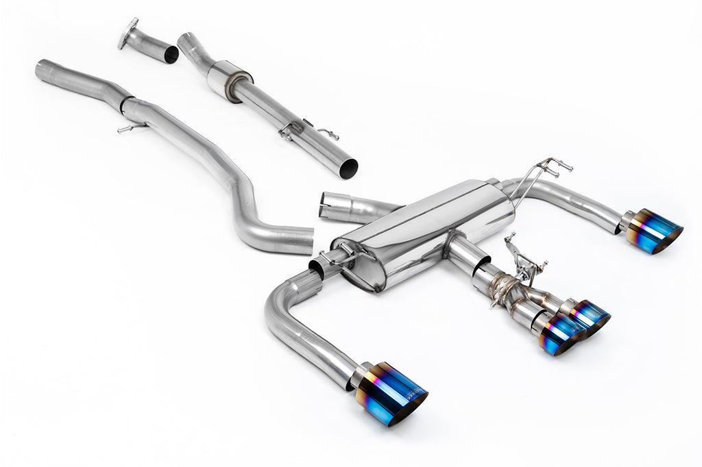 Milltek Valved Non-Resonated Cat-Back Exhaust for Toyota GR Corolla, Burnt Titanium Tips (SSXTY152)