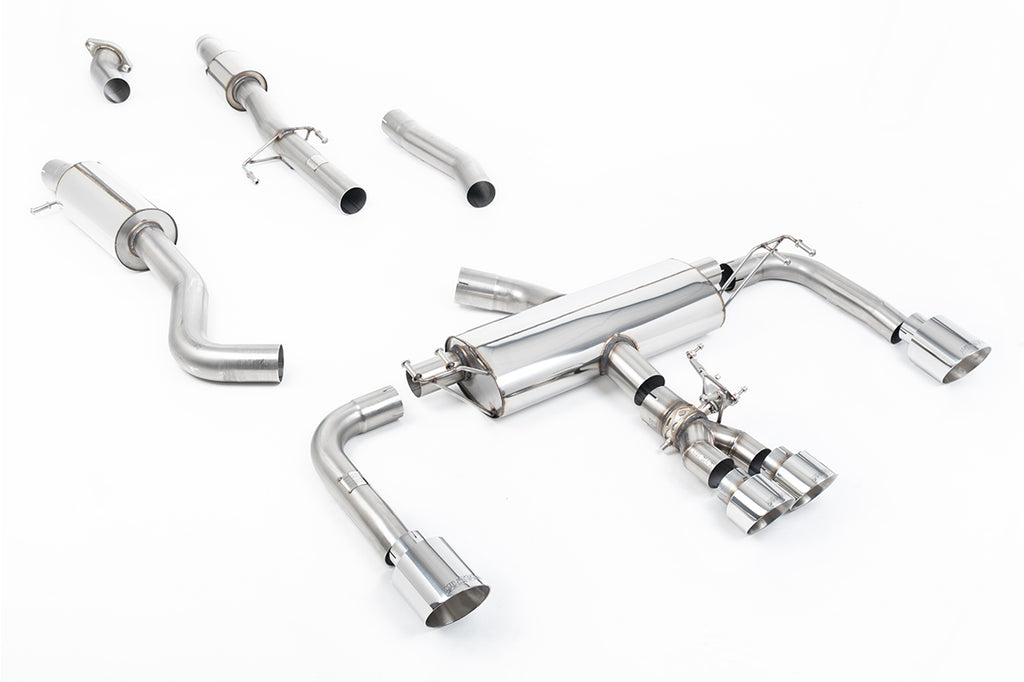 Milltek Valved Resonated Cat-Back Exhaust for Toyota GR Corolla, Polished Tips
