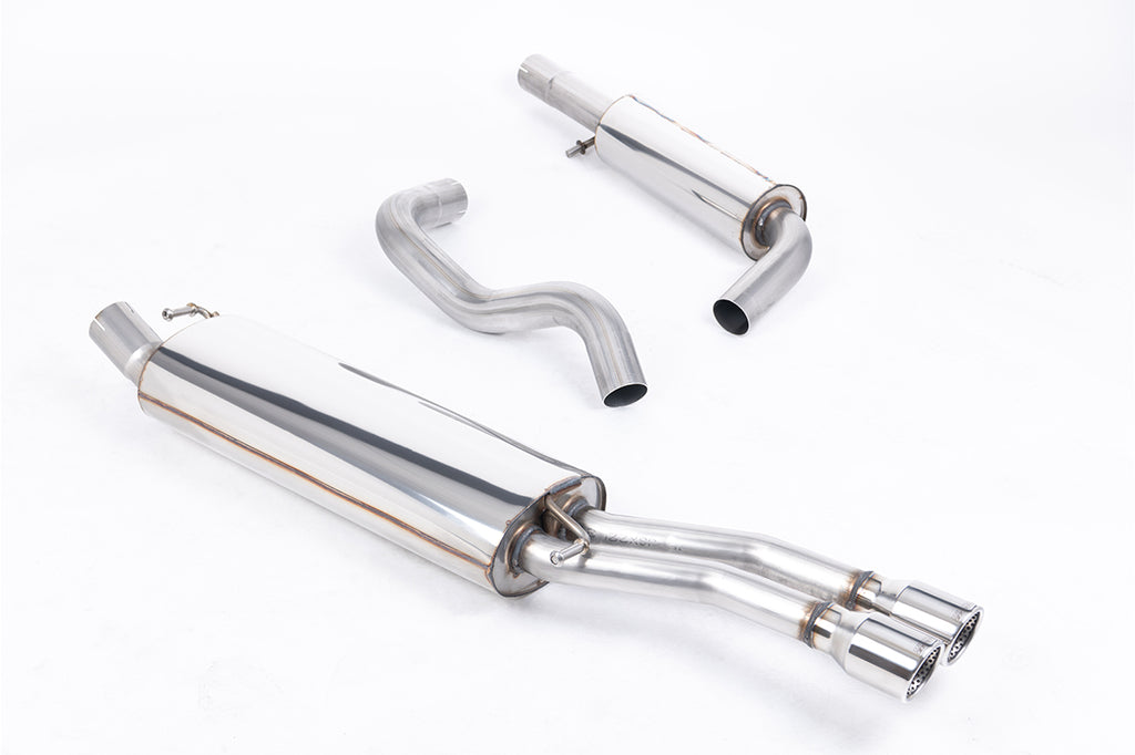 Milltek Resonated Cat-Back Exhaust for VW MK4 Jetta 1.8T, Twin Polished Tips