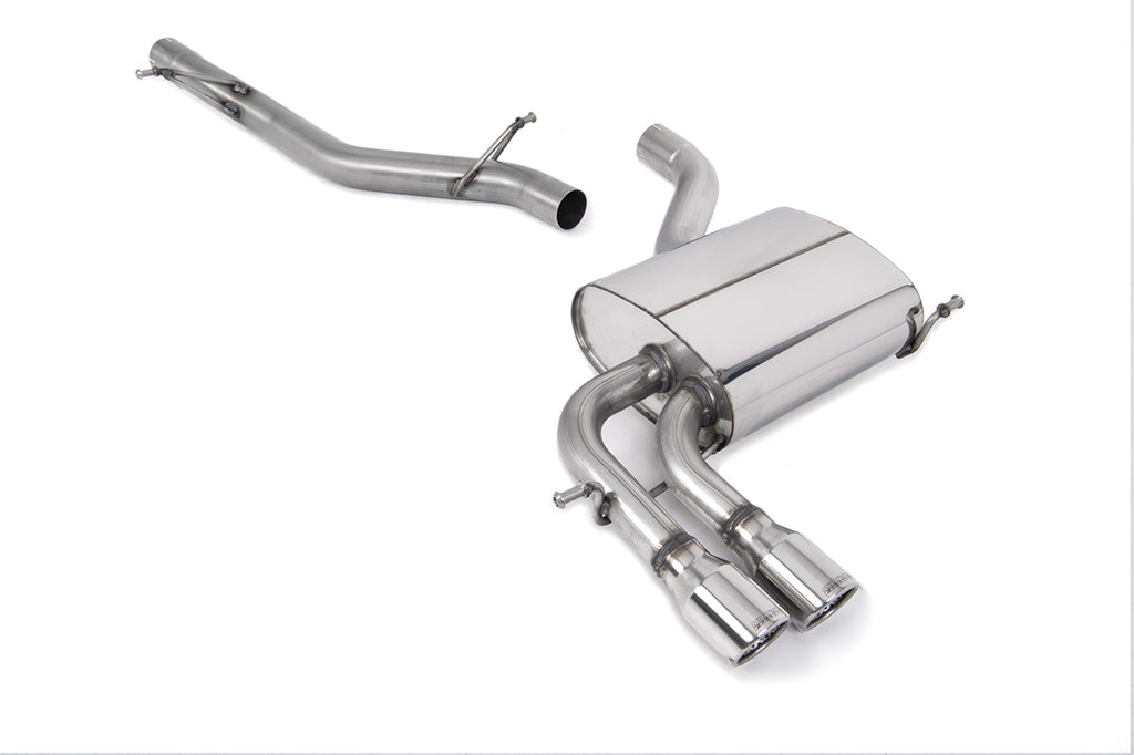 Milltek Non-Resonated Cat-Back Exhaust for Audi 8P A3 2.0T FSI, Polished Tips