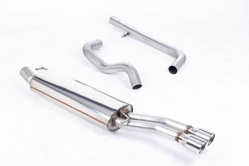 Milltek Non-Resonated Cat-Back Exhaust for VW Jetta MK4 1.8T, Polished Twin Tips