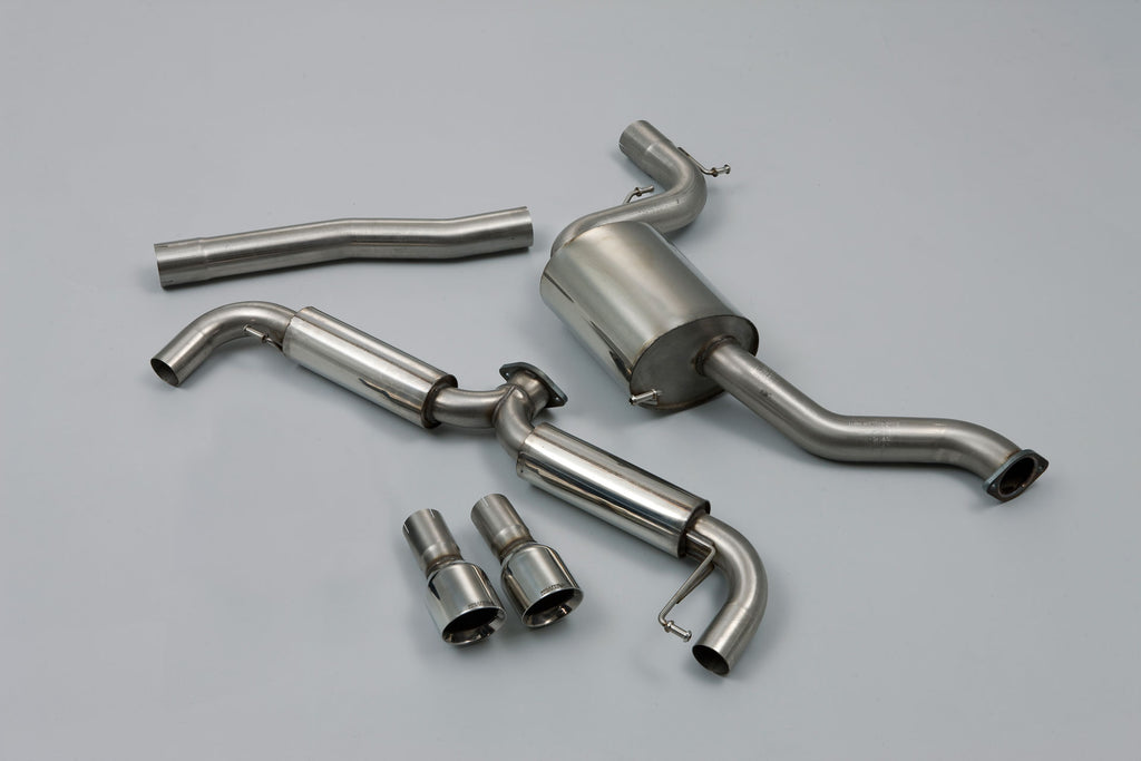 Milltek Resonated Race Cat-Back Exhaust for VW Golf MK6 GTI, Polished Tips