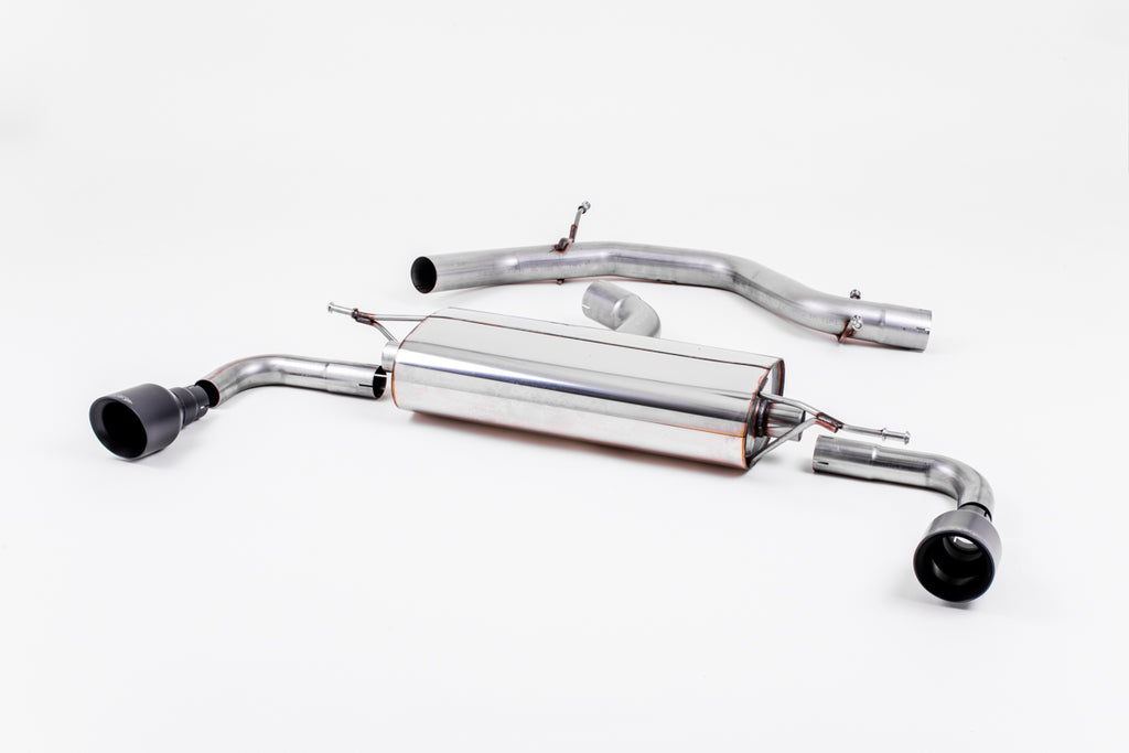 Milltek Non-Resonated Cat-Back Exhaust for VW Golf MK6 GTI, Cerakote Black Tips