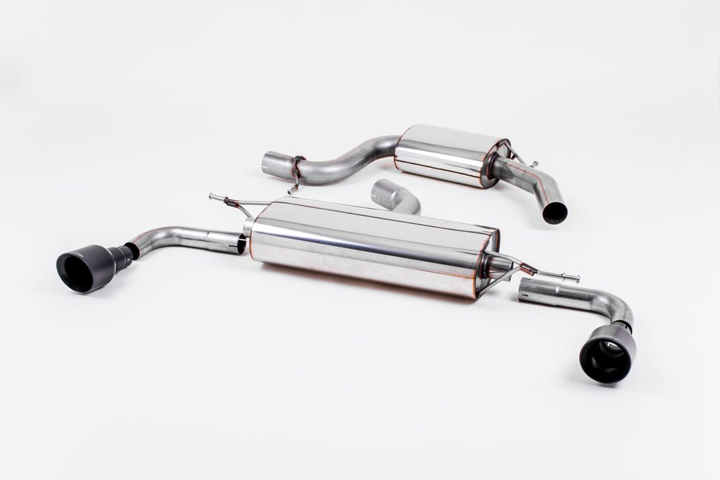 Milltek Resonated Cat-Back Exhaust for VW Golf MK6 GTI, Cerakote Black Tips
