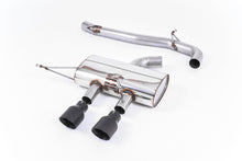 Load image into Gallery viewer, Milltek Non-Resonated Race Cat-Back Exhaust for VW Golf R MK6, Cerakote Black Tips