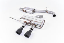 Load image into Gallery viewer, Milltek Resonated Race Cat-Back Exhaust for VW Golf R MK6, Cerakote Black Tips