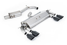 Load image into Gallery viewer, Milltek Resonated Cat-Back Exhaust for VW Golf R MK7, Cerakote Black Tips