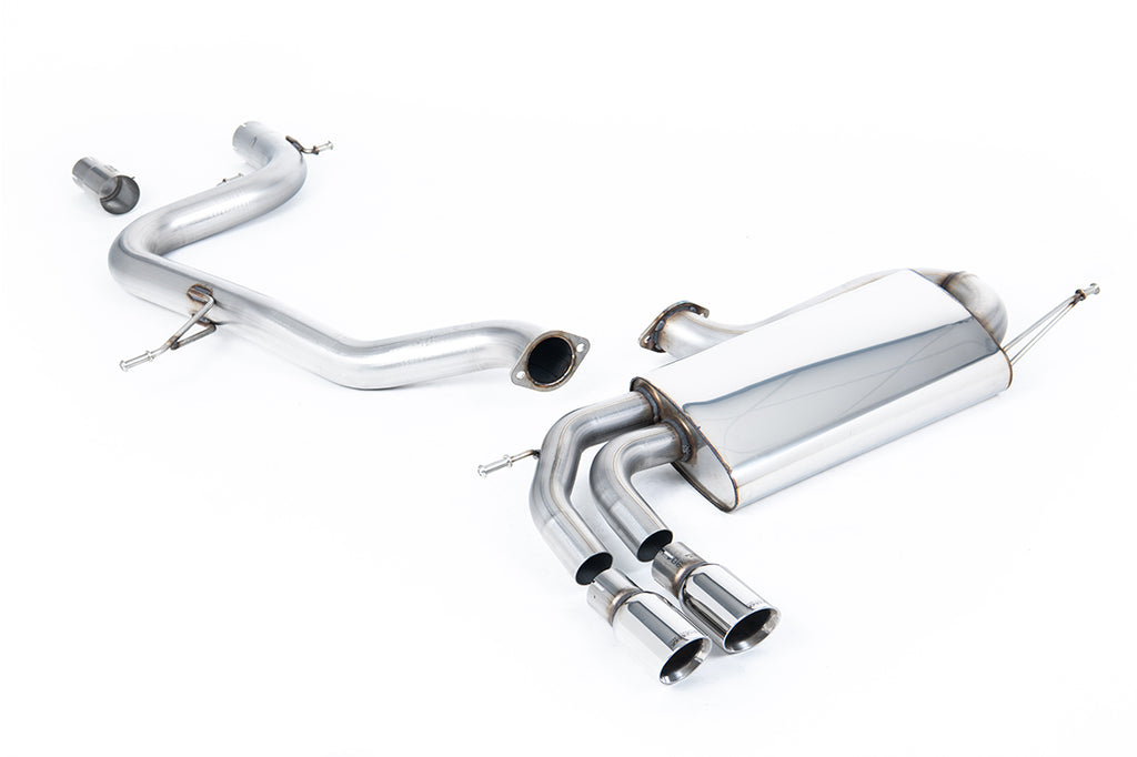 Milltek Non-Resonated Race Cat-Back Exhaust for VW Golf MK5 GTI 2.0T, Polished Tips