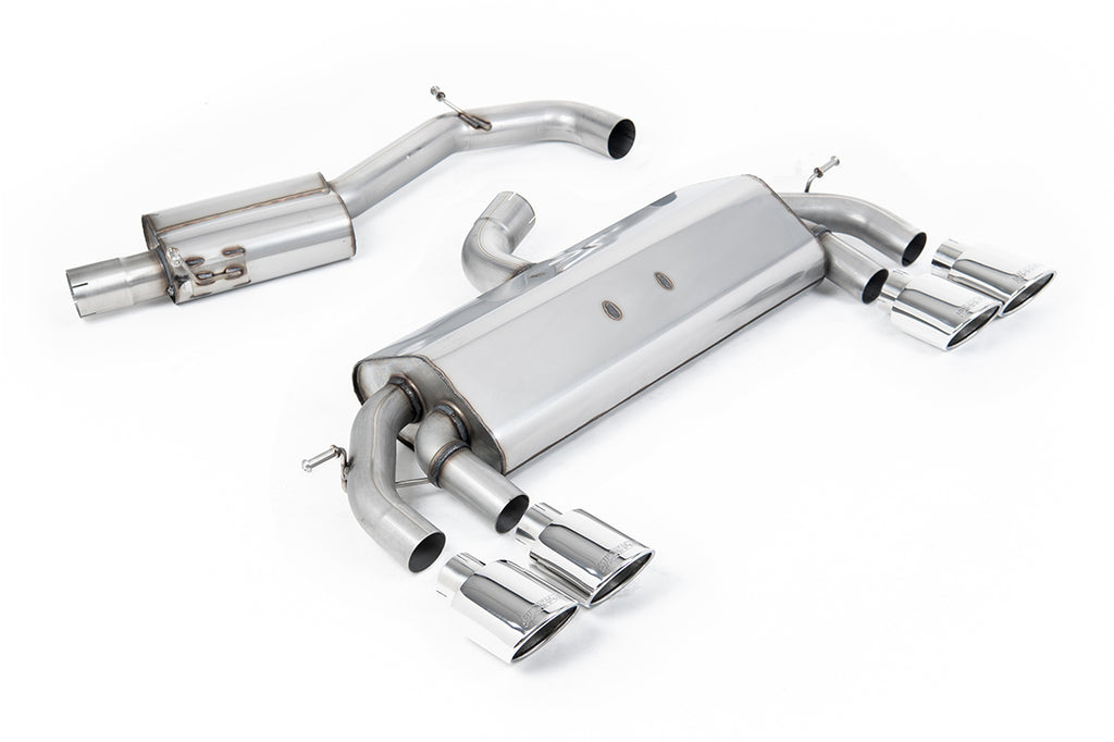Milltek Resonated Race Cat-Back Exhaust for VW Golf R MK7, Polished Tips