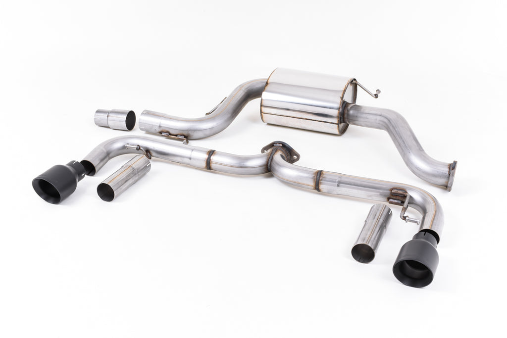 Milltek Non-Resonated Cat-Back Exhaust for VW Beetle A5 2.0 TSI, Cerakote Black Tips