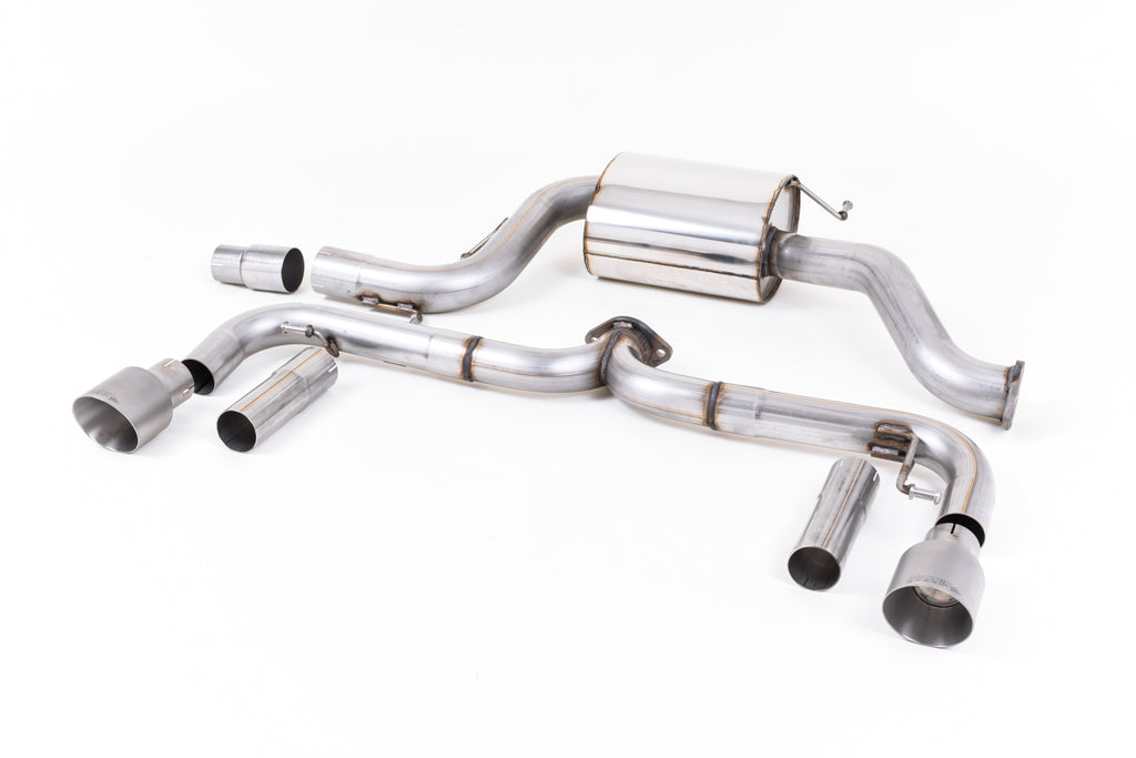 Milltek Non-Resonated Cat-Back Exhaust for VW Beetle A5 2.0 TSI, Brushed Titanium Tips
