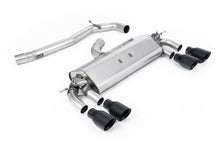 Load image into Gallery viewer, Milltek Non-Resonated Cat-Back Exhaust for VW Golf R MK7, Cerakote Black Tips (SSXVW404)