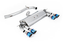 Load image into Gallery viewer, Milltek Non-Resonated Cat-Back Exhaust for VW Golf R MK7, Burnt Titanium Tips
