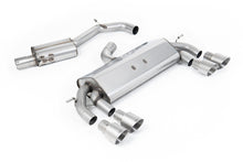 Load image into Gallery viewer, Milltek Resonated Race Cat-Back Exhaust for VW Golf R MK7, Brushed Titanium Tips