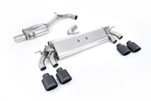 Load image into Gallery viewer, Milltek Resonated Cat-Back Exhaust for VW Golf R MK7.5, Cerakote Black Tips
