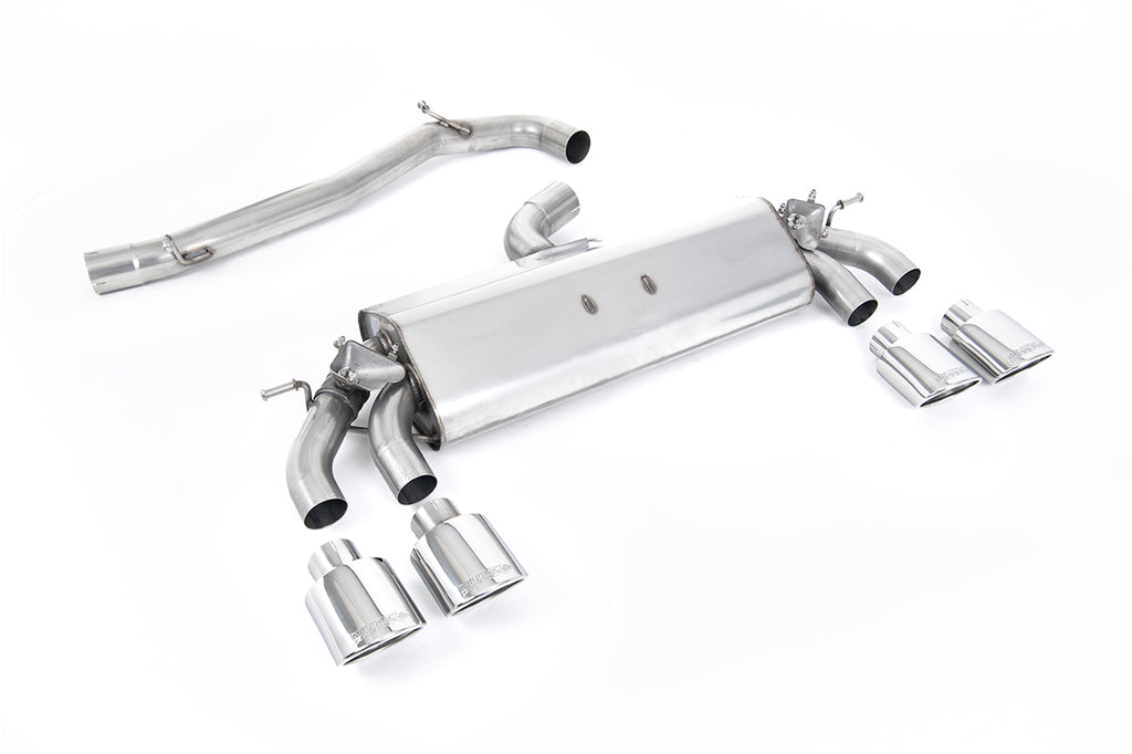 Milltek Non-Resonated GPF Back Exhaust for VW Golf MK7.5 R, Polished Tips