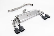 Load image into Gallery viewer, Milltek Non-Resonated Race Cat-Back Exhaust for VW Golf R MK7.5, Cerakote Black Tips