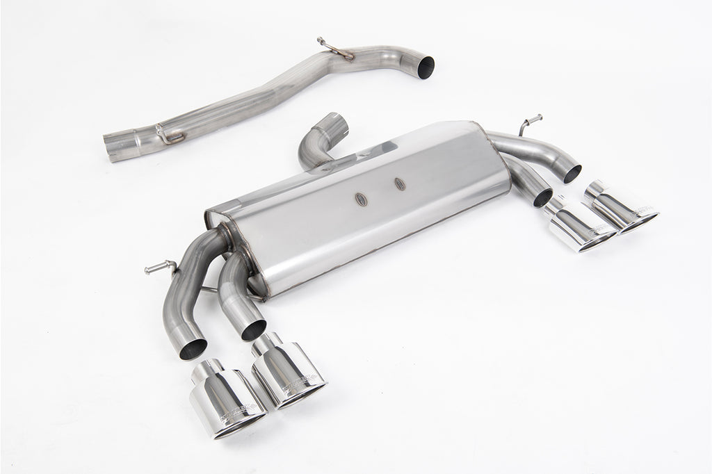 Milltek Non-Resonated Race Cat-Back Exhaust for VW Golf R MK7.5, Polished Tips