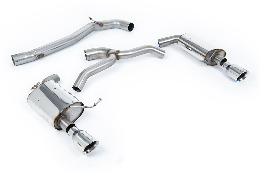 Milltek Non-Resonated Cat-Back Exhaust for VW Golf MK7 2.0 TFSI, Polished Tips