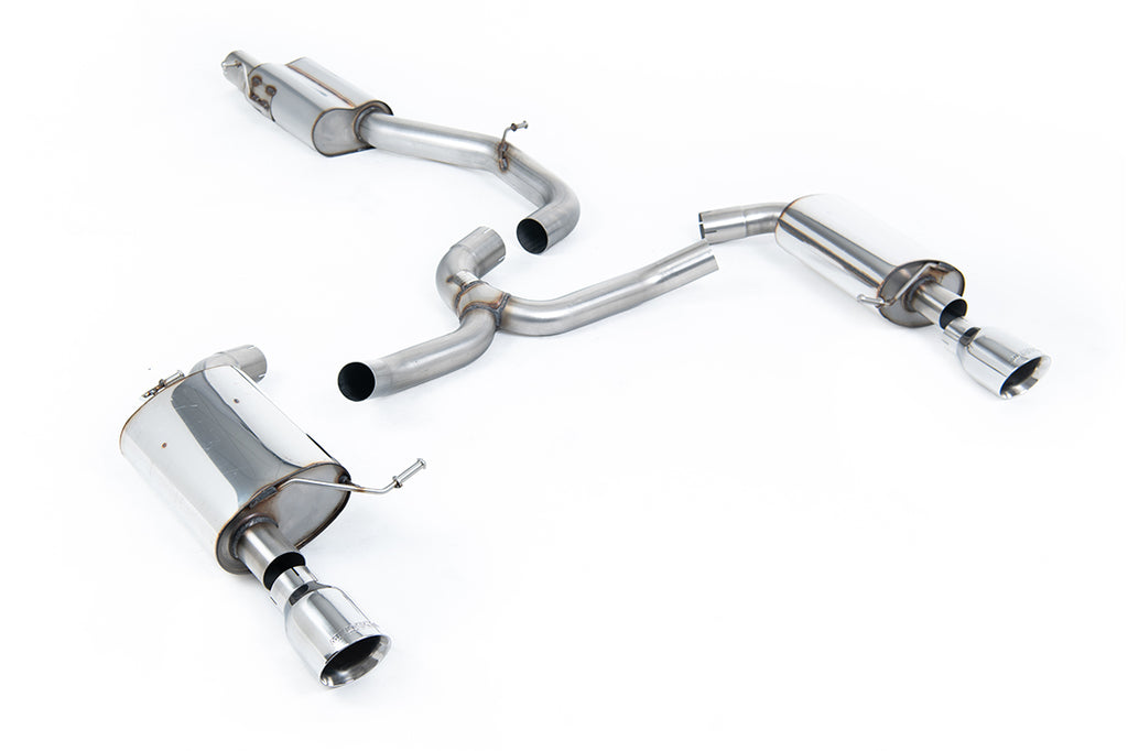 Milltek Resonated Cat-Back Exhaust for VW Golf MK7 2.0 TFSI, Polished Tips