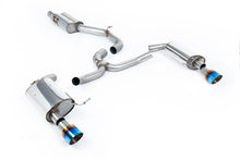 Load image into Gallery viewer, Milltek Resonated Cat-Back Exhaust for VW Golf MK7 2.0 TFSI, Burnt Titanium Tips