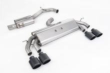 Load image into Gallery viewer, Milltek Resonated Race Cat-Back Exhaust for VW Golf R MK7.5, Cerakote Black Tips