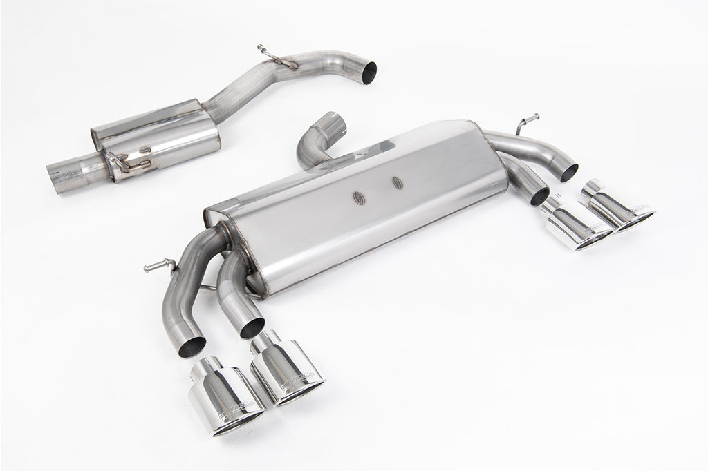 Milltek Resonated Race Cat-Back Exhaust for VW Golf R MK7.5, Polished Tips