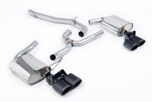 Load image into Gallery viewer, Milltek Non-Resonated Cat-Back Exhaust for VW Golf R MK7.5 Estate, Cerakote Black Tips