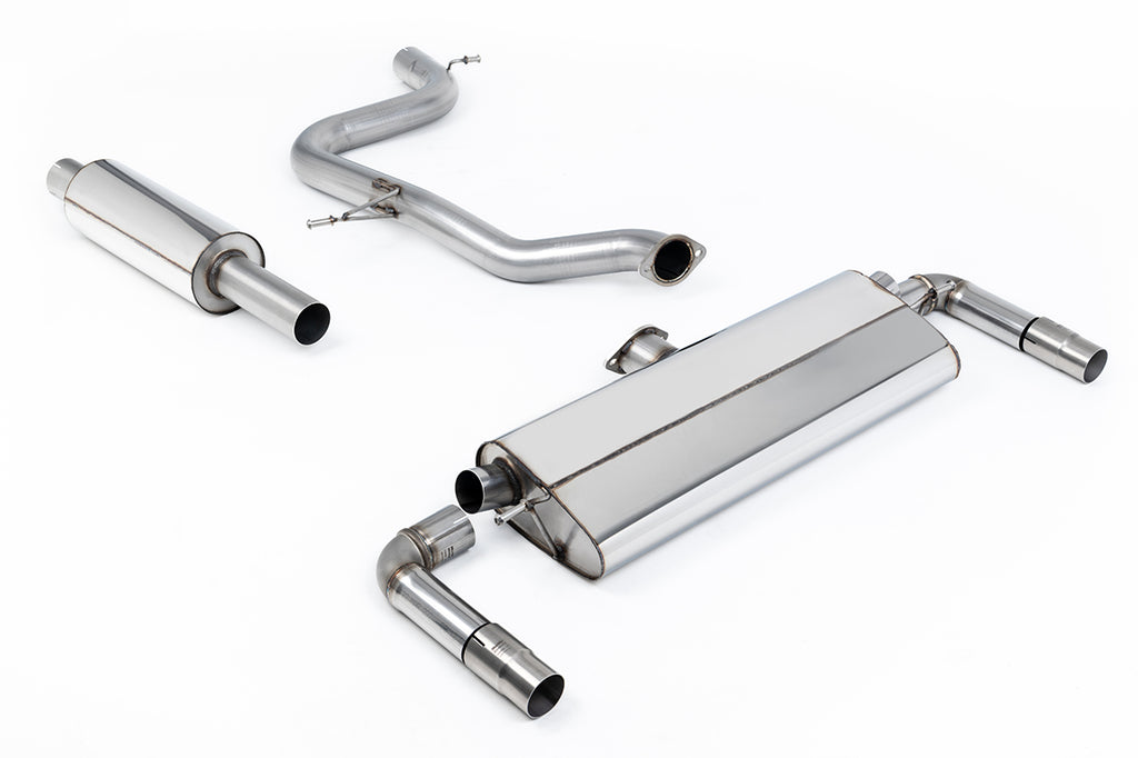 Milltek Resonated Cat-Back Exhaust for VW Golf MK7.5 GTI, Carbon Fibre Tips (SSXVW499)
