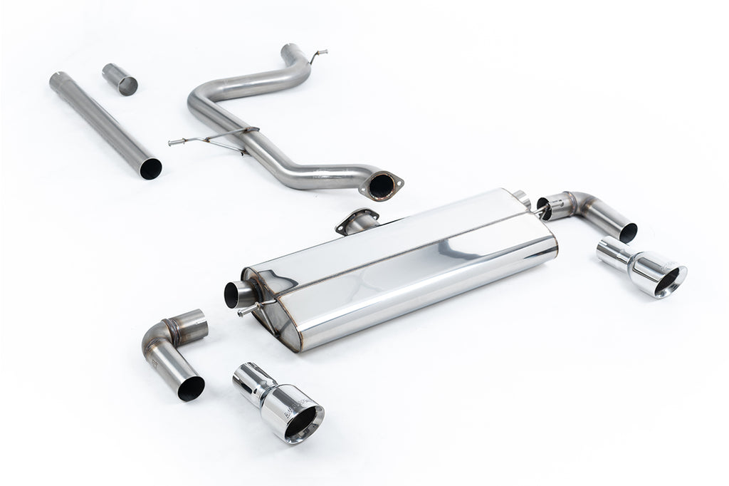Milltek Non-Resonated Cat-Back Exhaust for VW Golf MK7.5 1.5 TSI Evo GT/R, Line-Polished Tips