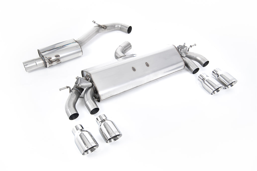 Milltek Resonated Cat-Back Exhaust for VW Golf R MK7.5, Polished Tips (SSXVW577)