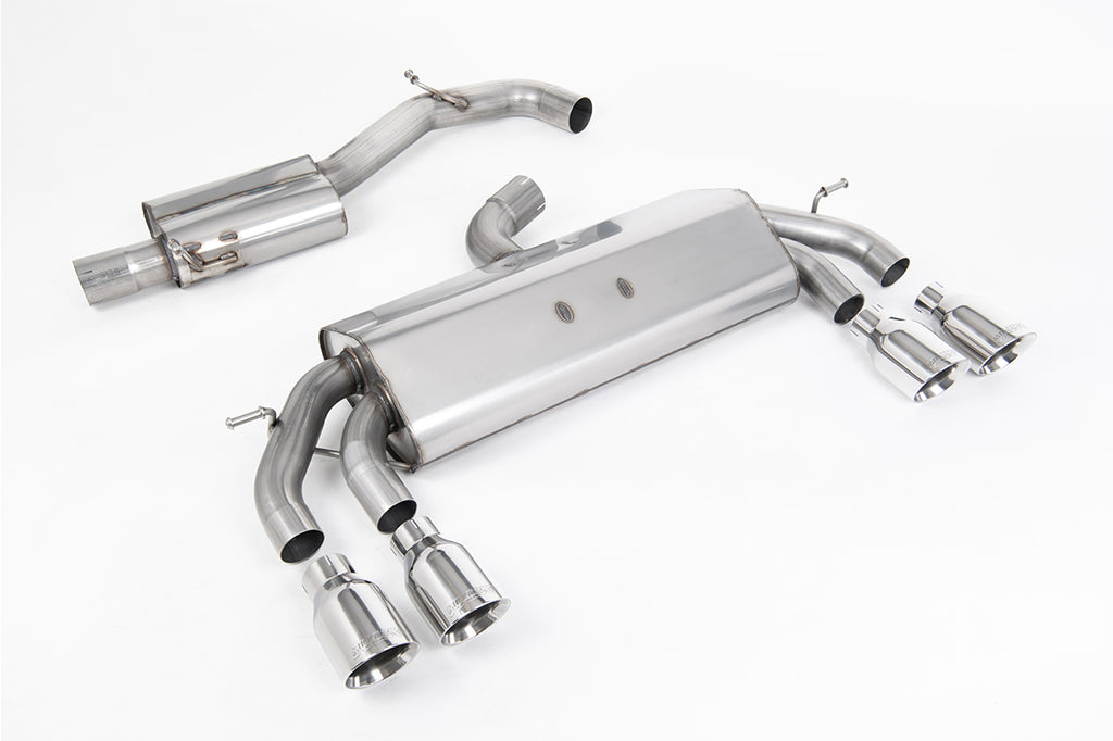 Milltek Resonated Race Cat-Back Exhaust for VW Golf R MK7.5, Polished GT-100 Round Tips