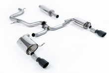 Load image into Gallery viewer, Milltek Resonated Cat-Back Exhaust for VW Jetta MK7 GLI 2.0T, GT-100 Cerakote Black Tips