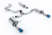 Load image into Gallery viewer, Milltek Resonated Cat-Back Exhaust for VW Jetta MK7 GLI 2.0T, GT-100 Burnt Titanium Tips