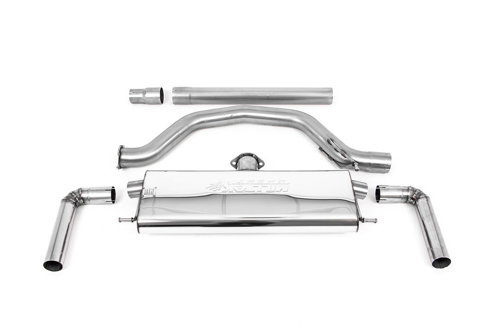 Milltek 80mm OPF/GPF-Back Exhaust for VW Golf MK8 GTI, Burnt Titanium Tips